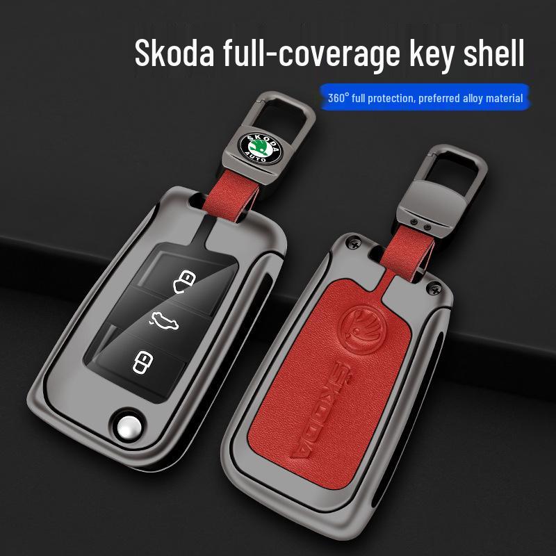 Skoda Key Case for Octavia, Fabia, Kamiq, Superb, Kodiaq, Karoq - Protective Shell