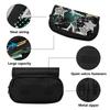 Pen Case Double Layer 300D Polyester Smooth Metal Zipper with Dual Storage for Pens Ruler Scissors and Earphones for Students