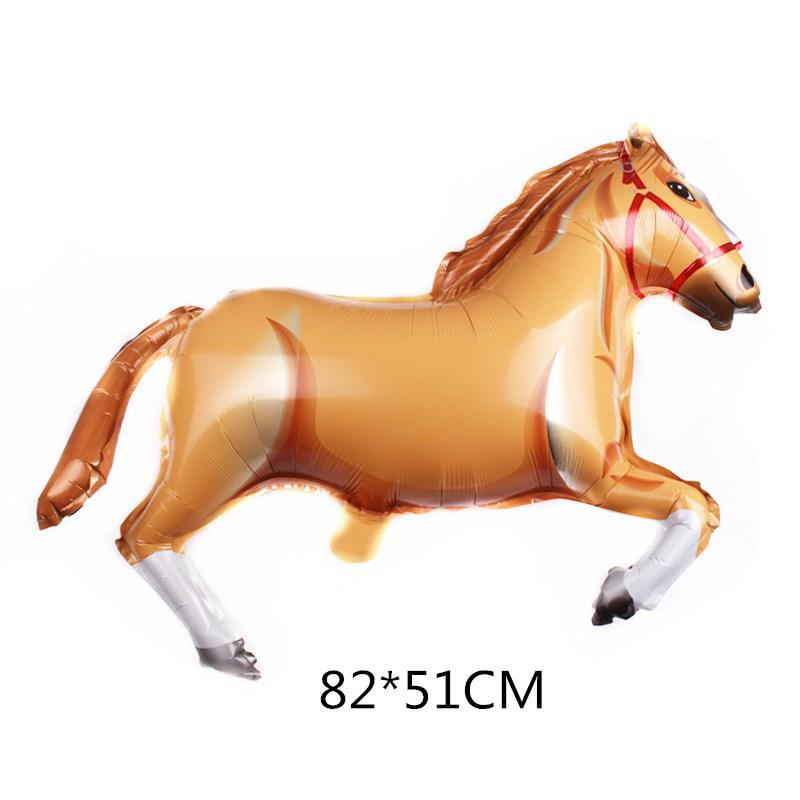 Galloping Horse Racing Festival Western Cowboy Hat & Boots Foil Balloon Set