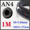 Fuel Hose Oil Gas Line 1M  AN4 AN6 AN8 AN10 AN12 AN16 AN20 Cooler Hose Line Pipe Tube Nylon Stainless Steel Braided CPE Rubber