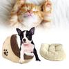 Cozy And Washable Cat Bed With Semi Enclosed Design For All Seasons In Brown And Gray