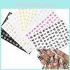 Fashionable 3d Nail Art Stickers With Latin Roman And English Alphabet Letter Designs