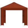 Pavilion 3 X 3 M Terracotta Polyester and Steel 190 Gsm