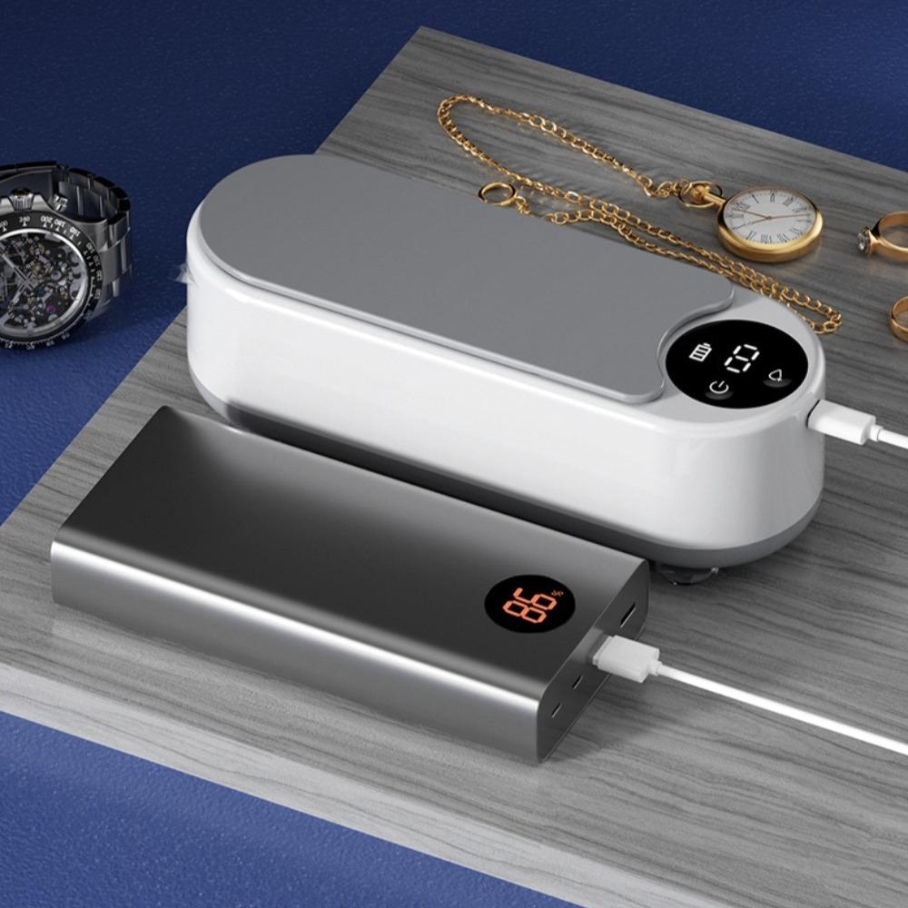 1pc High-Frequency Ultrasonic Glasses Cleaner Machine - Wireless Control, Multi-Purpose Cleaning for Eyewear and Accessories