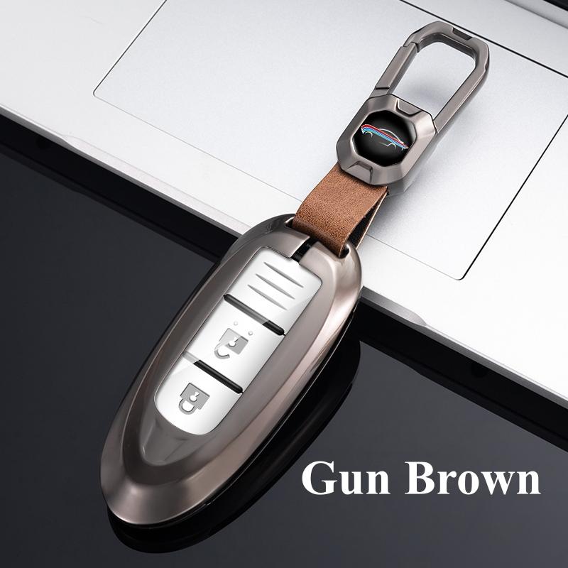 Metal Zinc Car Key Case Cover Shell for Nissan Qashqai X-Trail T32 T31 Juke J10 J11 Kicks Tiida Pathfinder Note for Infiniti Altima Micra Murano