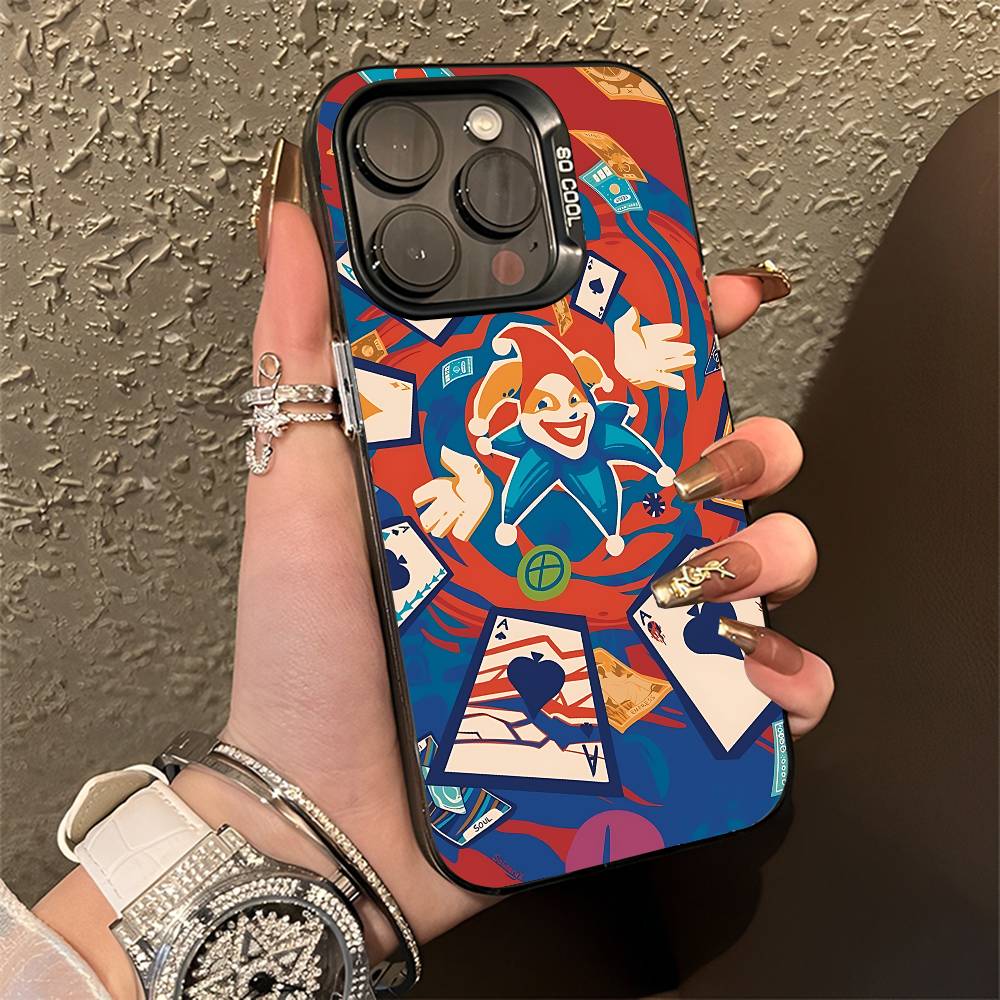 B-BalatroS Phone Case For iPhone 14,16,12,15,13,17,11,E,Pro,Max,Plus,Air,Mini Black Soft Cover