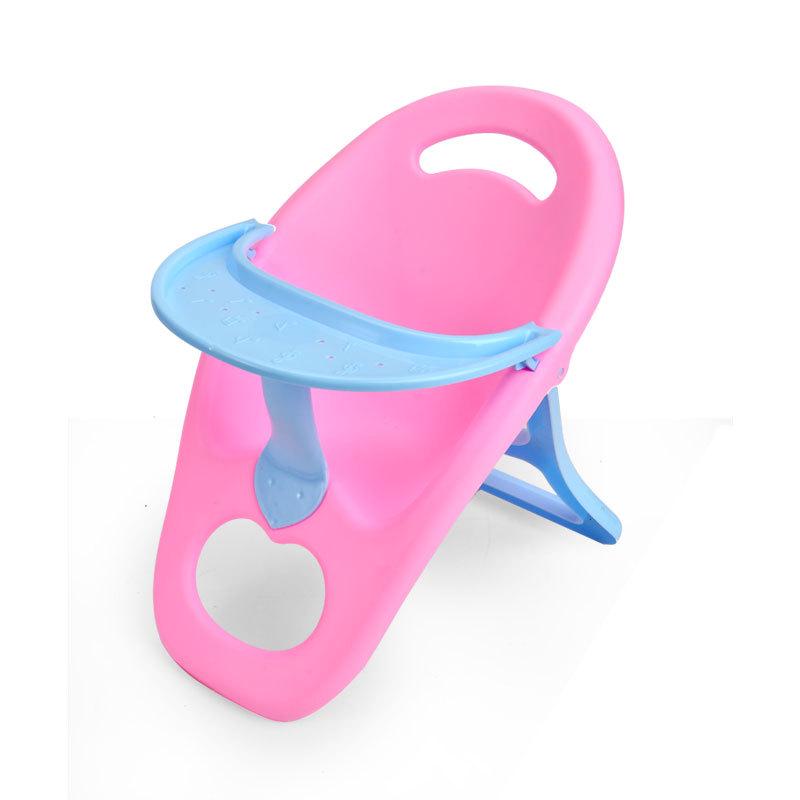 Children's Playhouse Toy Chair & Doll Accessories - Multi-Size High Chair for Baby Play