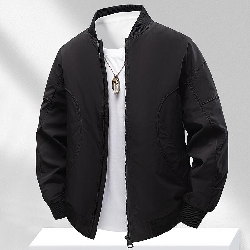 

FAPAI Men s Basic Baseball Collar Jacket 3XL 56