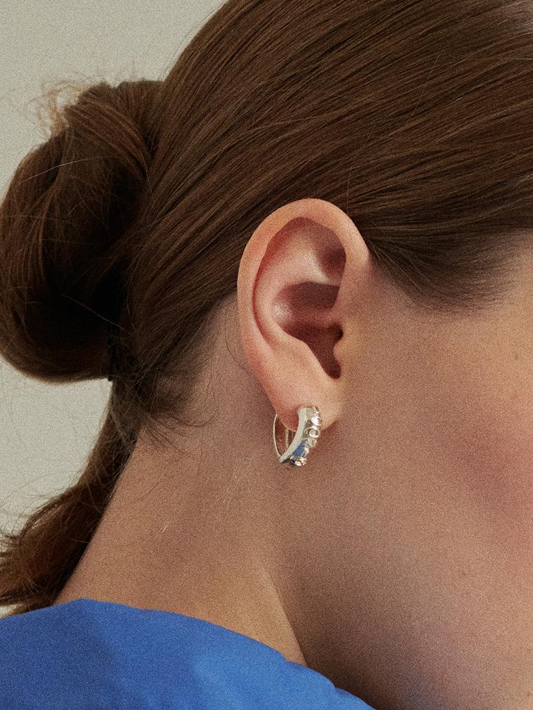 Picoment #006 Iconic Lover Text Heart Ring Earring