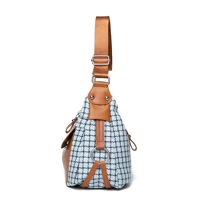 Ladies Multi-Pocket Messenger Bag High Quality Soft PU Leather Shoulder Bags Casual Crossbody Bags For Women 2024 New Tote