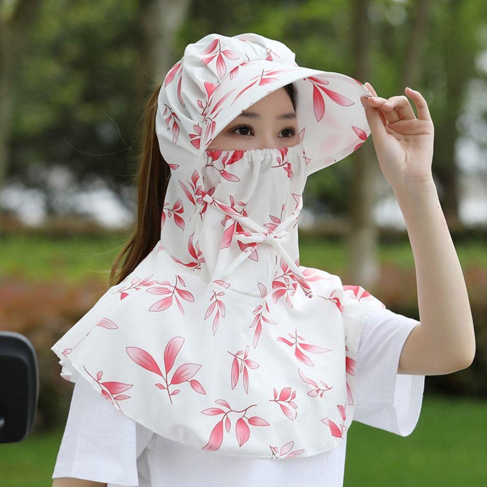 Full Face Neck Protection Sunscreen Cap Dust-proof Outdoor Sun Hat Outdoors Tea Picking Cap  Summer