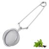 Stainless Steel Tea Infuser with Handle Mesh Snap Ball Tea Strainer Reusable Metal
