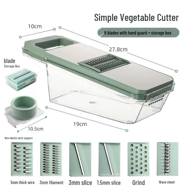 Multi-functional Stainless Steel Vegetable Slicer Set