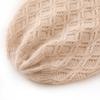 Women's High-End Cashmere Cable Knit Thick Warm Hat - 2025 Spring Collection