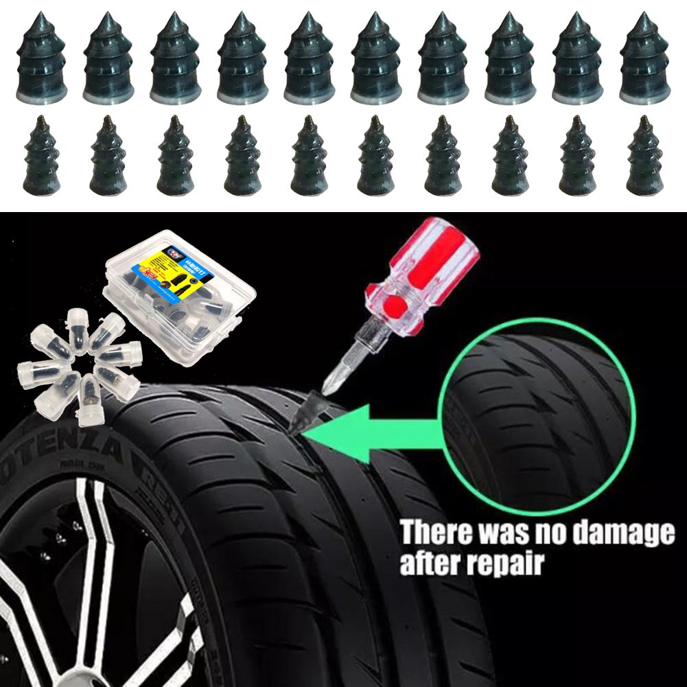 10/20Pcs Car Vacuum Tyre Repair Nail Car Truck Motorcycle Scooter Rubber Tire Puncture Repair Tool Set Glue Tire Repairing Tools