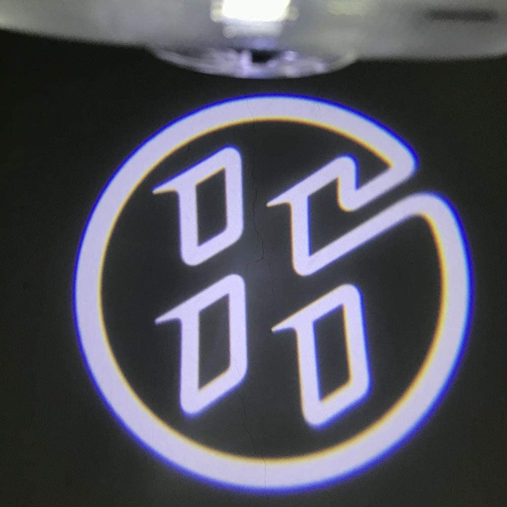 Ltsplay 86 LED Projekce loga na dveře auta Uvítací světla na dveře s nastavitelnou sadou 2 kusů pro 86 a bílá světla, světla, světla,