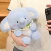 Cartoon Elephant with Bib Plush Toy 28/40cm Stuffed Animals Plushies Doll Soft Peluches Toys for Girls Gift Room Decor