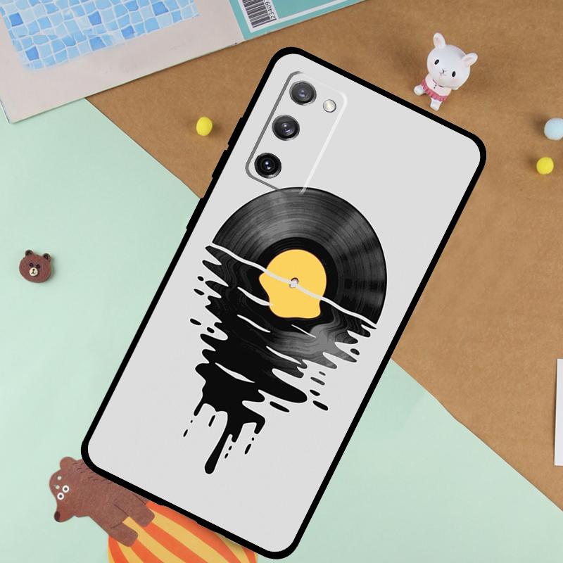 Vinyl Record Retro Soft Case For Samsung Galaxy S24 Ultra S9 S10 S20 S22 S23 Plus S21 FE S25 Ultra Funda Cover