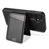 For Samsung Galaxy S24+ Case Compatible with MagSafe Detachable Card Holder Kickstand Leather Phone Back Cover