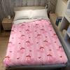 Pink Cherry Stripes Flannel Blanket Warm Soft Halloween Christmas Couch Warm Cozy Decorative Decor Gift For All Season