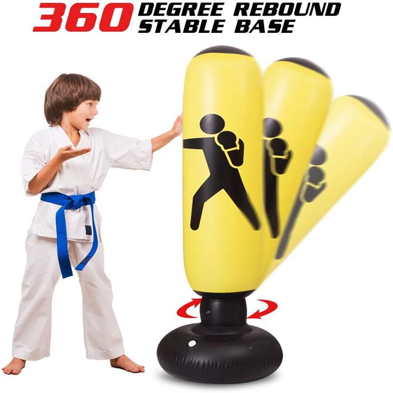 Freistehender Boxsack für Box-, Taekwondo- und Sanda-Training - Geeignet für Erwachsene und Kinder