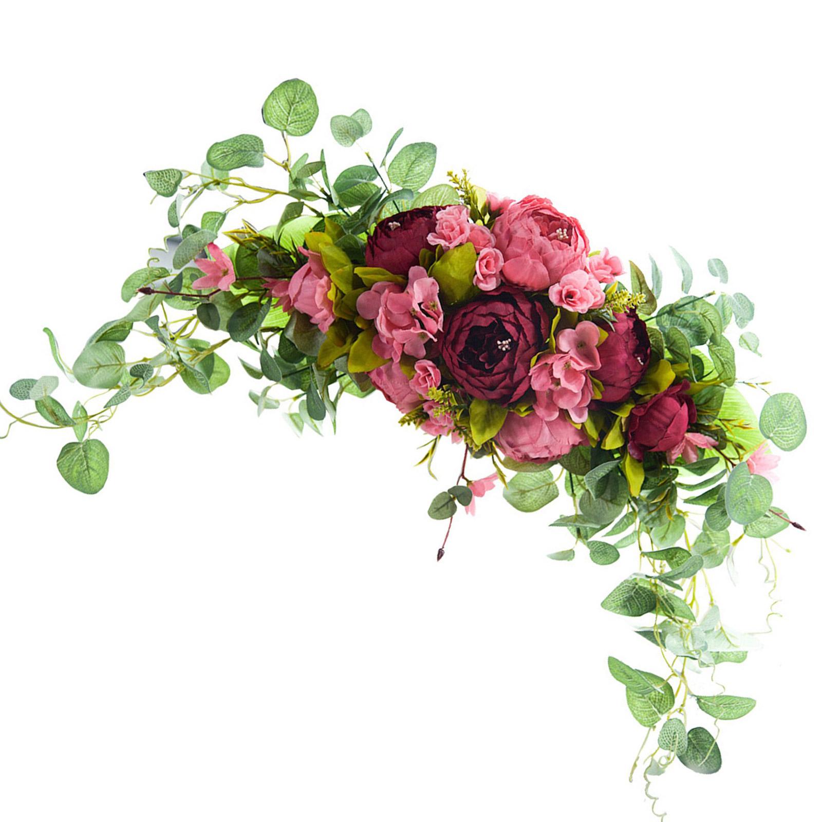 

Искусственная цветочная гирлянда для фона свадебного приема, украшение стола для вечеринки, свадебный приветственный знак, цветочная композиция 1