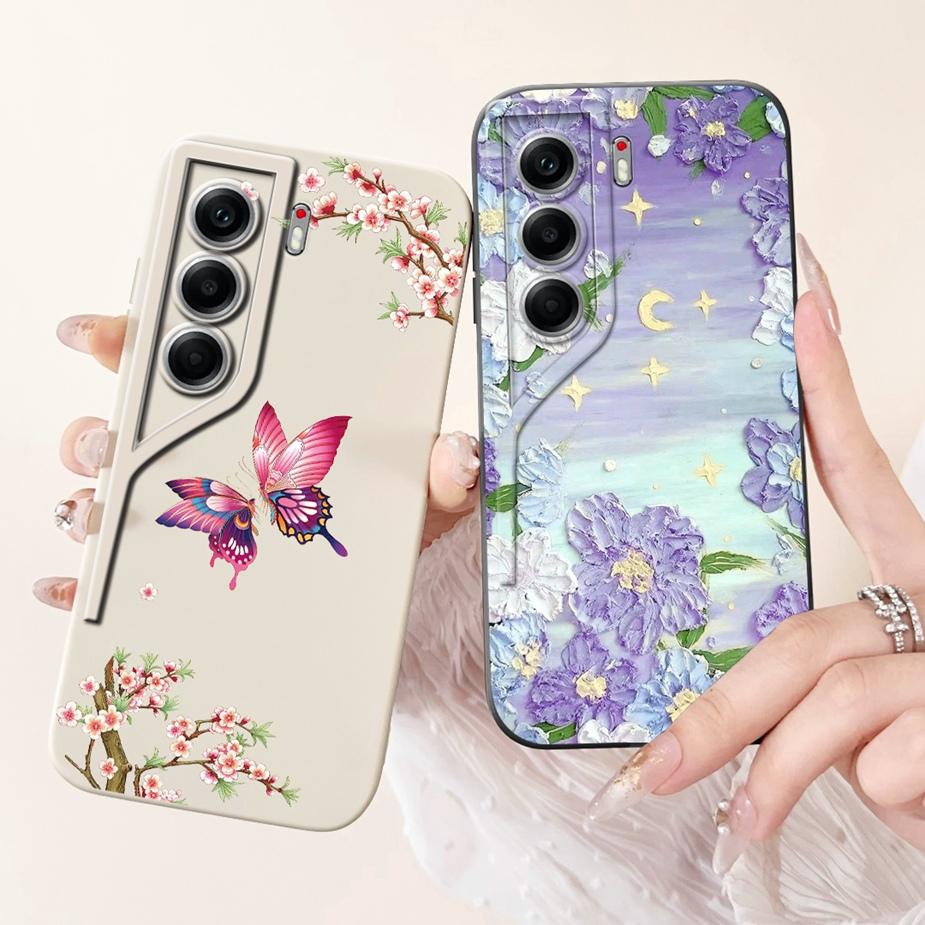 For Tecno Camon 40 CM5 Case Camon40 Pro 4G CM6 Cute Cat Astronaut Cartoon Cover Soft Silicone Case For Tecno Camon 40 Pro Fundas
