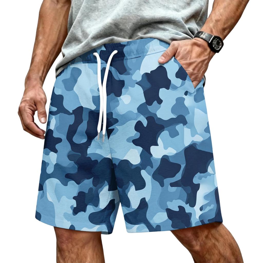 Men's Athletic Shorts with Elastic Drawstring Waist - Lightweight Summer Workout Shorts for Running, Gym, Training, and Sports