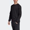 adidas Sweatshirts Men's Black Crew Neck Moderate Regular FU3661
