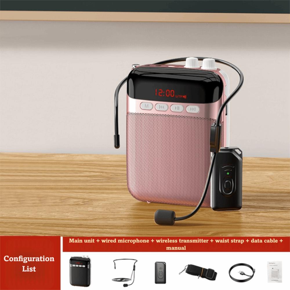 Rechargeable Wireless Microphone Portable Amplifier Loudspeaker  Teaching Environment