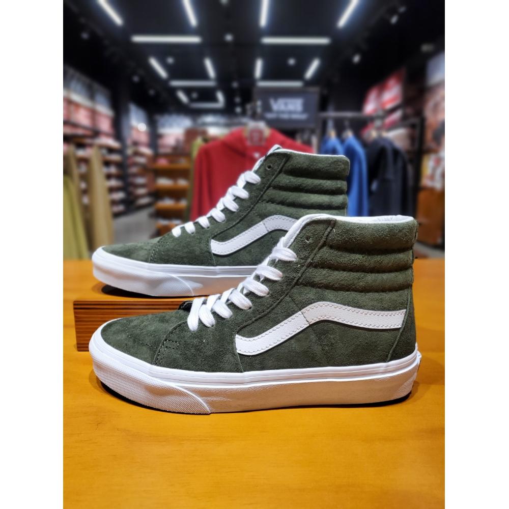 

Vans [Vans] Высокие кеды унисекс из свиной замши, высокие коньки цвета хаки VN0A4BVT50K