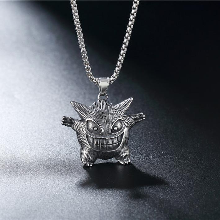 Hip Hop Little Devil Little Monster Tide Men Hip Hop Men Titanium Steel Necklace