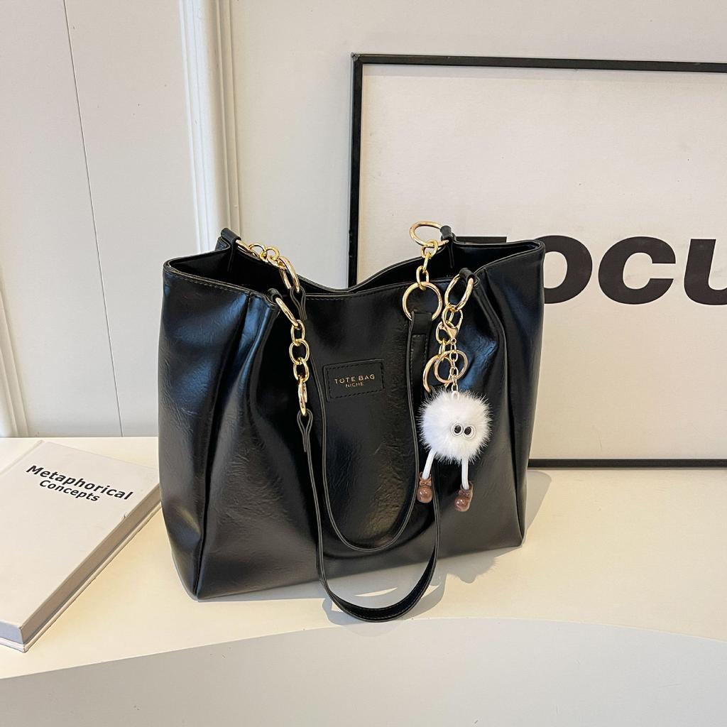 Wholesale large-capacity tote bag women's 2025 new messenger bag college student class commuter bag shoulder tote bag