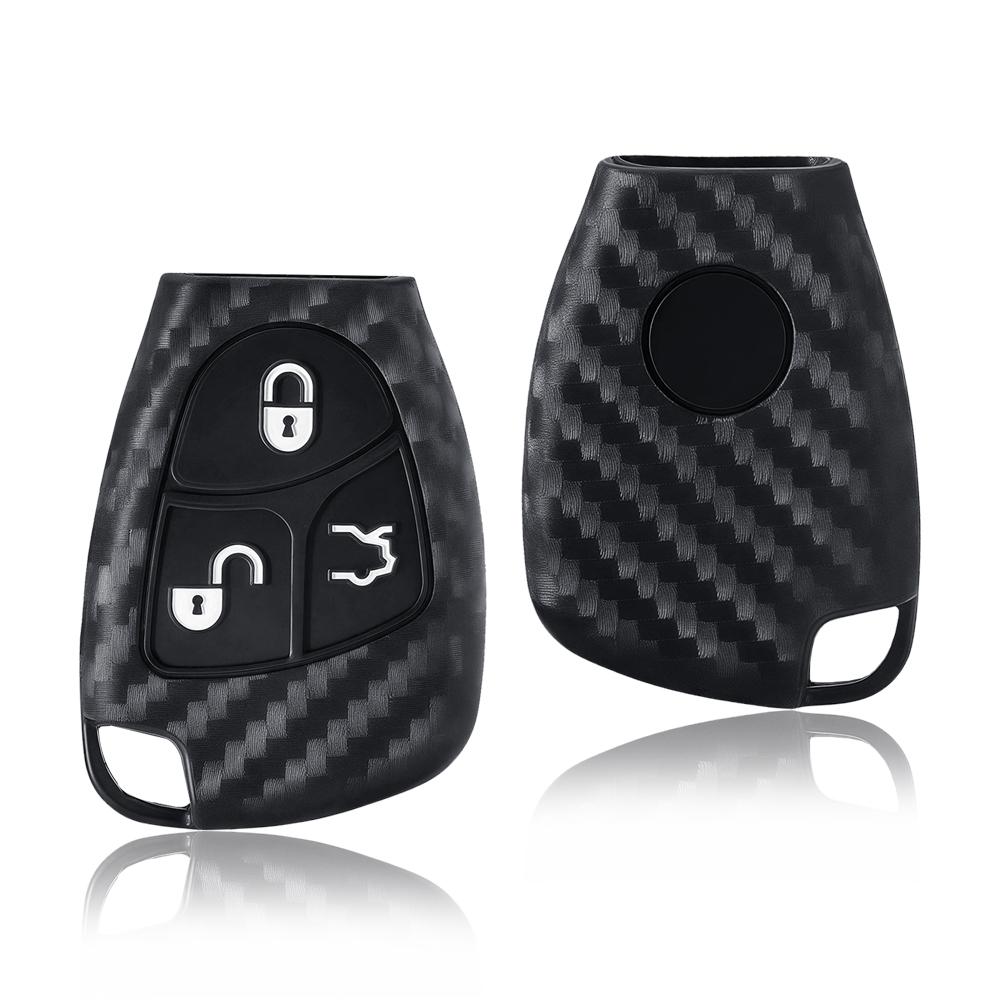 Silikon Auto Schlüsselhülle Tasche Schale Hülle Schlüsselanhänger Schutzhülle für Mercedes Benz C B E Klasse W203 W211 W204 YU BN CLS CLK Zubehör