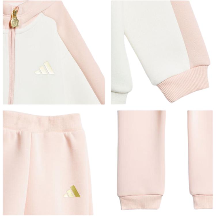 adidas Casual Sports Suit With Zipper Hooded Design And Color Block Cartoon Anime Pattern Kids Suit KV6903