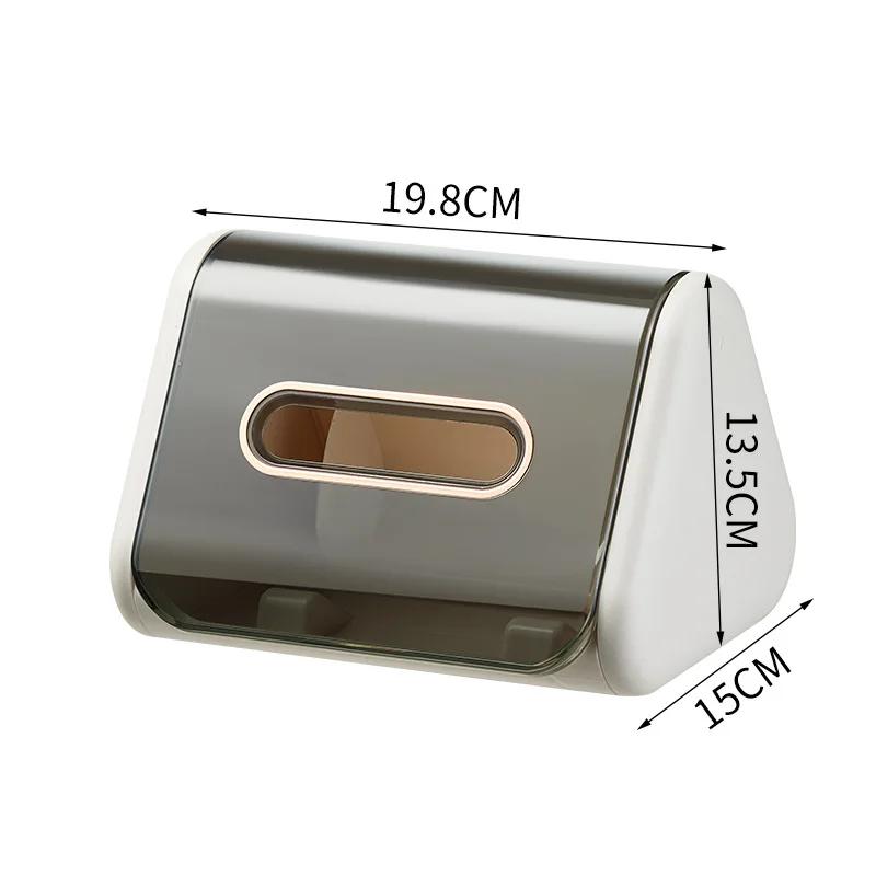 Настольная коробка для салфеток Креативный органайзер для салфеток Настенный контейнер для салфеток Держатель бумаги Держатель салфеток Бытовая коробка для хранения белый