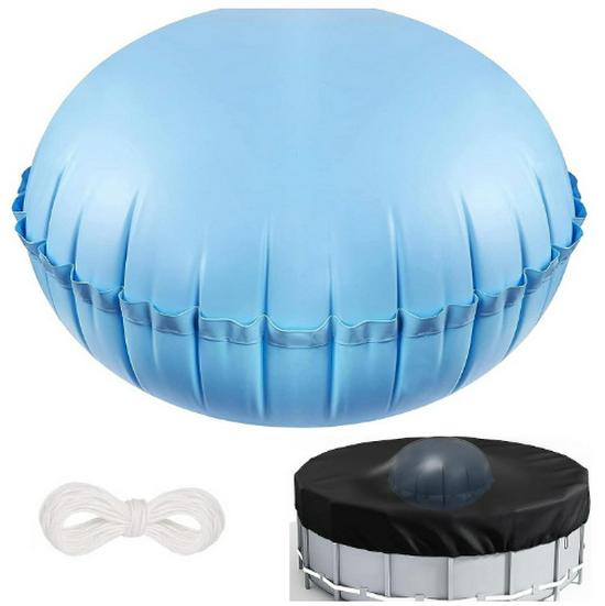 Oversized Cold-Resistant PVC Inflatable Pool Float Mat & Winter Cover Pillow