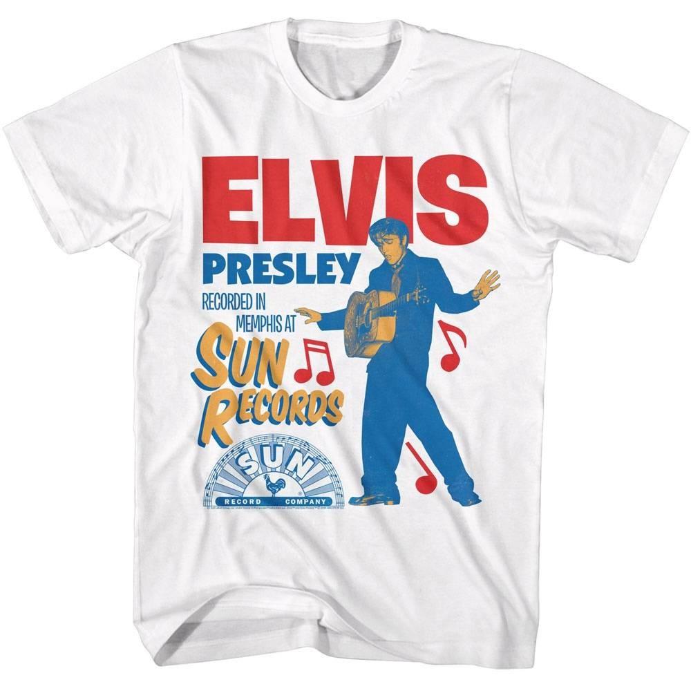 Elvis Presley Recorded in Memphis Men T Shirt S