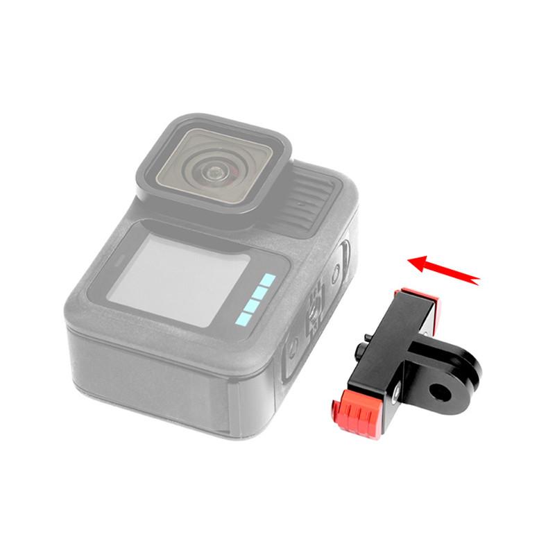 For Go Pro Hero 13 Metal Magnetic Quick Release Base 1/4" Thread Extension Mount Holder Action Camera Bracket Accessories