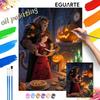 Beauty and The Beast Halloween Pumpkin Oil Paint by Numbers Painting Kit Hand Painted Home Decor Gift