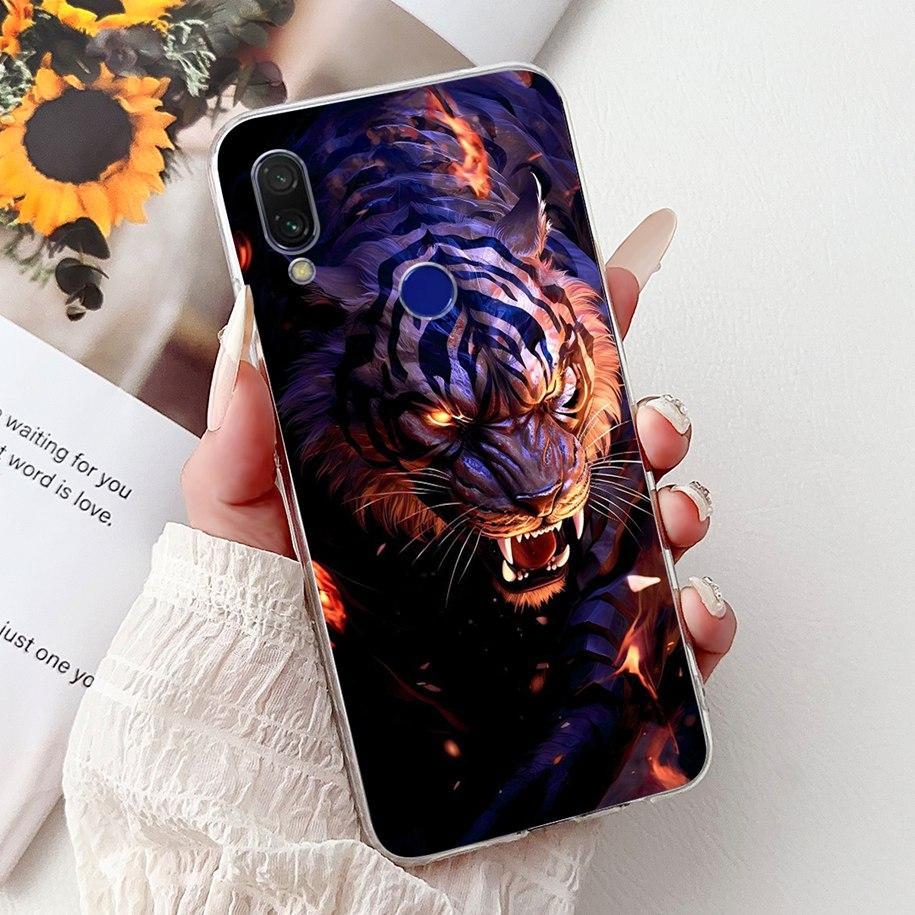For Cover Xiaomi Redmi 7 7A Case Luxury Painted Soft Clear Silicone TPU Shockproof Cover For Xiaomi Redmi Note 7 Pro Note7 Coque