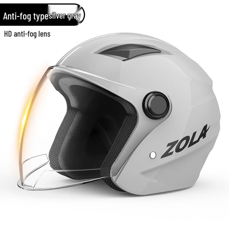 

Men s Winter Electric Bicycle Helmet with Anti-Fog and Double Visor, 3C Certified, Korean Style for Motorcycles and Scooters.