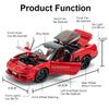 1:32 NSX Lancer Evolution IX Sportwagen Modell Spielzeug Miniaturfahrzeug Legierung Diecast Türen öffnen Stoßdämpfung Hobby Geschenke