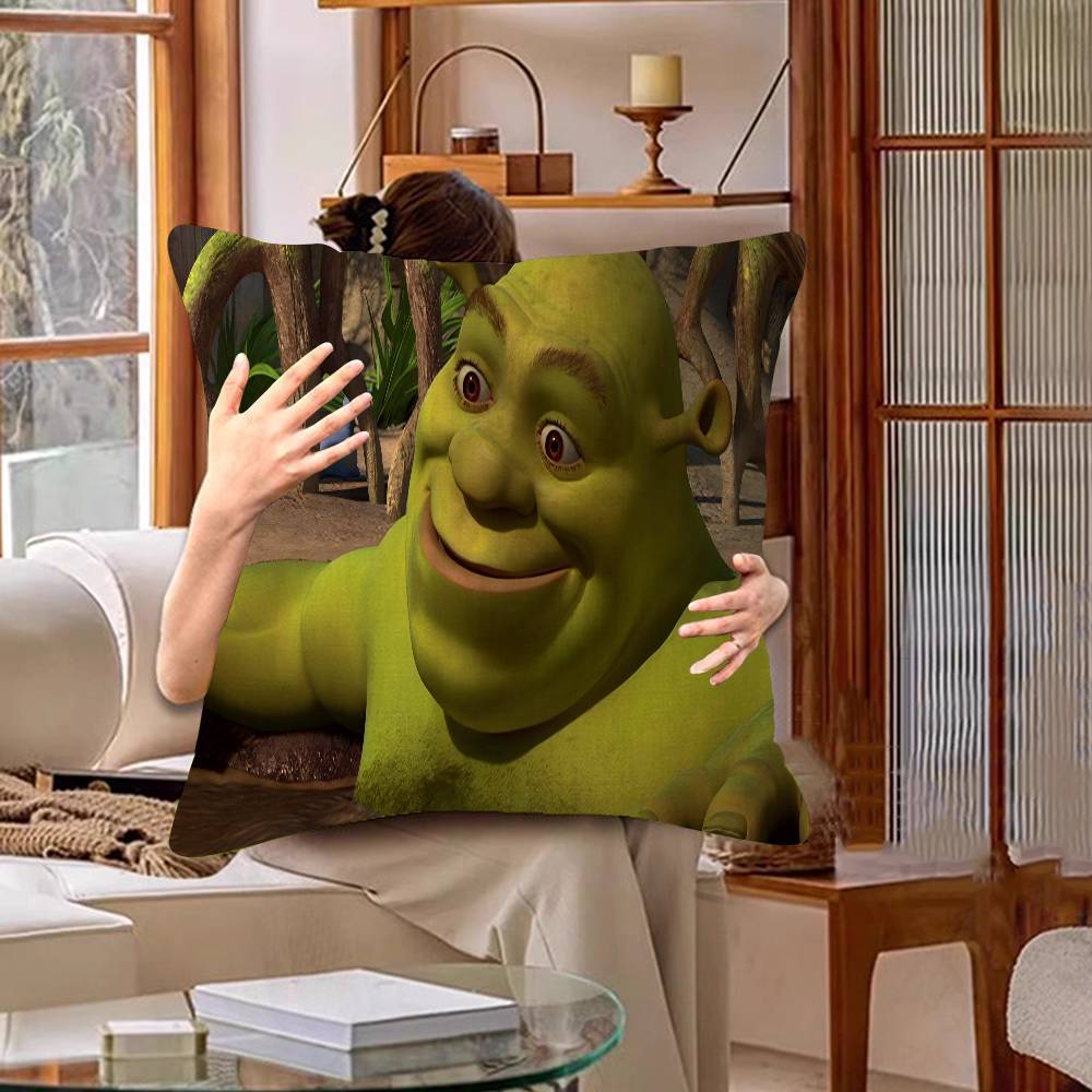 S-Shrek 2 Movie Classic Movie Pillow Gift Home Office Decoration Bedroom Sofa Car Cushion Cover Case 45x45