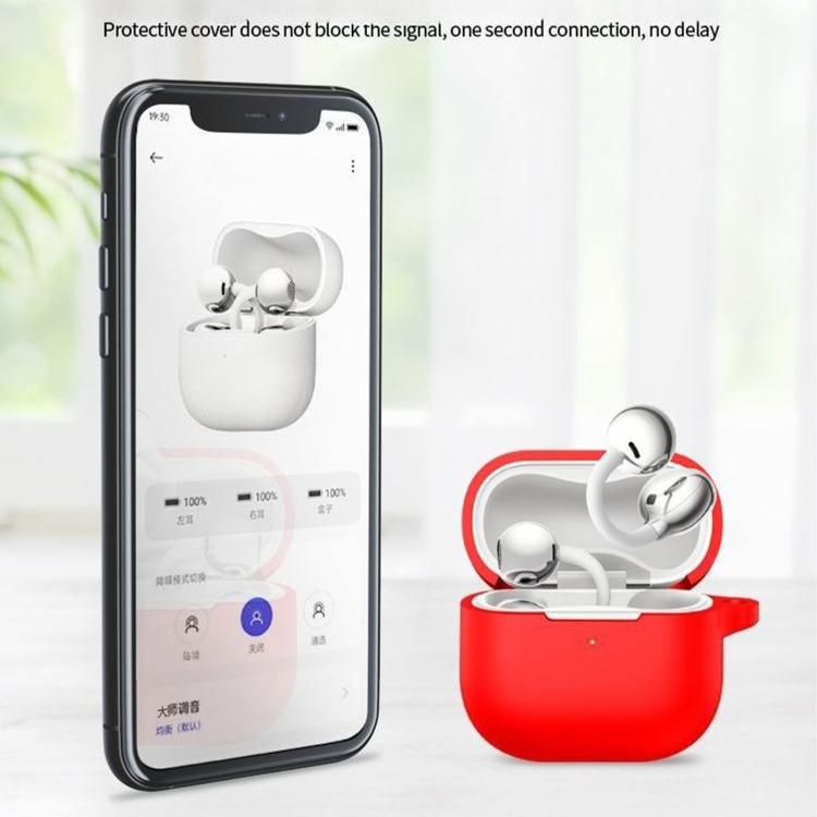 Solid‑Color Soft Silicone Protective Case for Huawei FreeClip 2 Open‑Ear Earbuds, Anti‑Scratch Wireless Earphone Cover