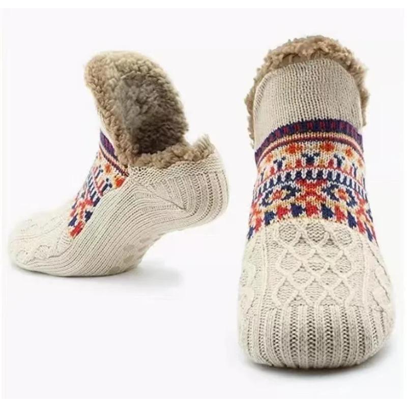Winter Lamb Wool And Thickened Floor Socks, Adult Non Slip Indoor Socks, Home Warm Snow Socks, Slippers Socks
