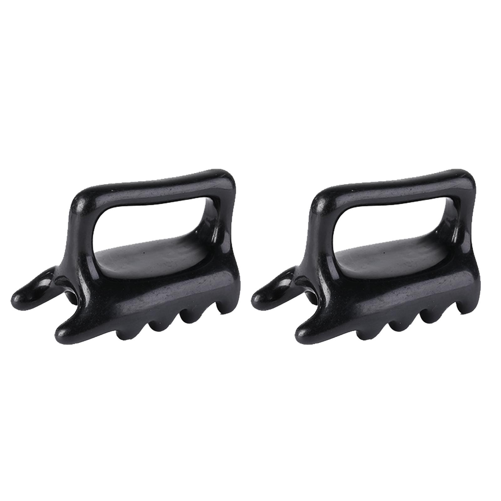 

2pcs Handheld Mini Massager Beeswax Resin Neck Shoulder Back Massager Body Massage Tool For Stress Relief Relax black #1
