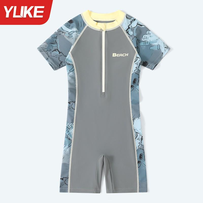 2025 New Style Boys' One-Piece Swimsuit: Quick-Drying Training Set for Kids