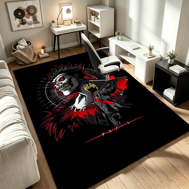 Death Note A rug suitable for office chair areas living rooms and computer desks perfect for home offices and an ideal holiday gift