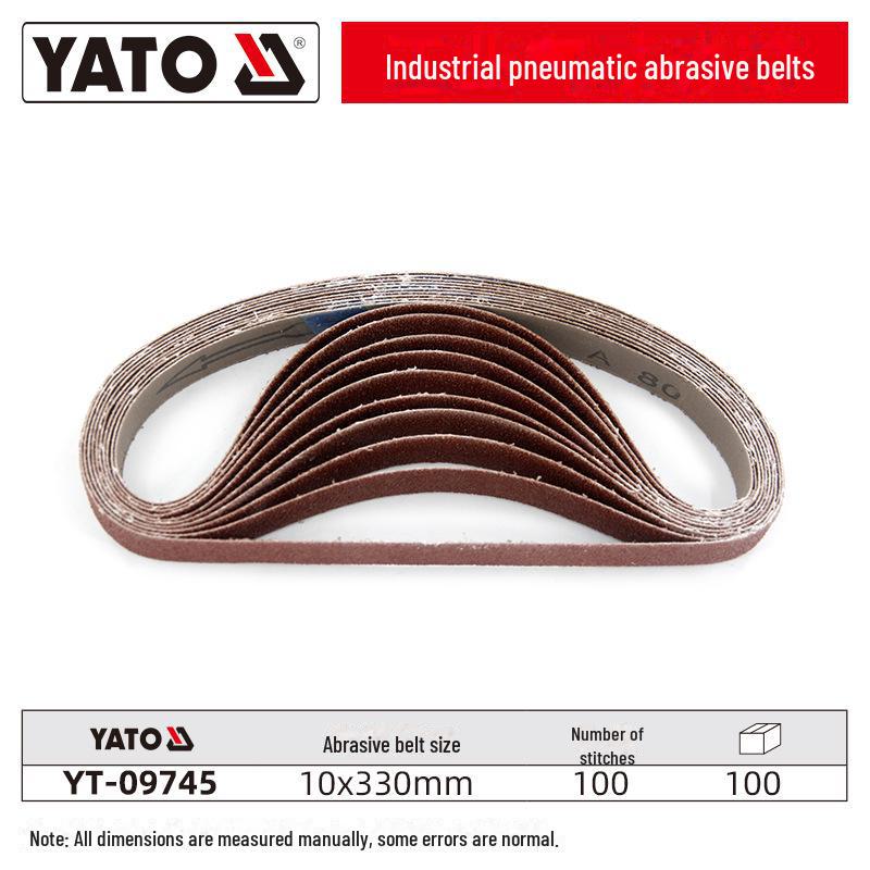 

Пневматическая ручная ленточная шлифовальная машина YATO для деревообработки, удаления заусенцев и полировки металла